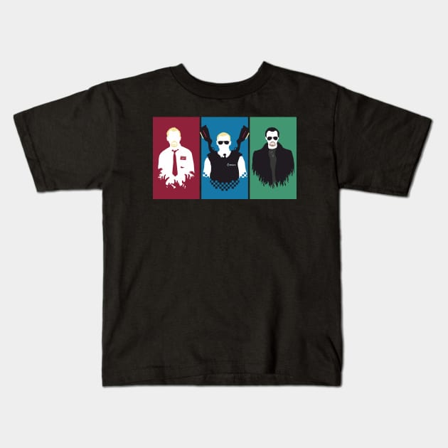 Cornetto Trilogy Kids T-Shirt by Byway Design